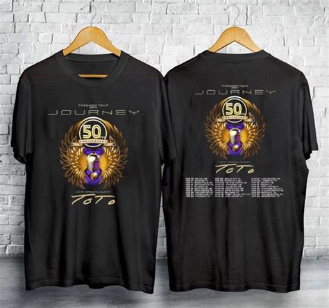 Camiseta Journey Freedom Tour Toto Banda Rock Journey With Toto