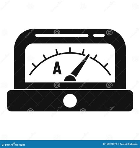 Amperemeter Icon, Simple Style Stock Vector - Illustration of ...