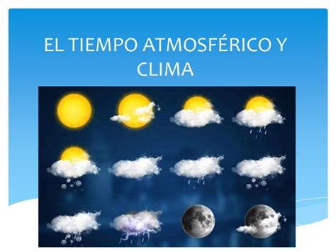 Elementos Del Tiempo Atmosférico