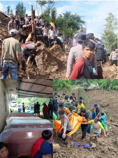 Mensos Kunjungi Lokasi Longsor Di Tana Toraja Berita Kota Makassar