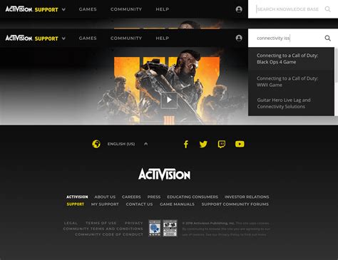 Activision Support Responsive Site on Behance