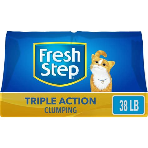 Fresh Step Triple Action Scented Litter, Clumping Cat Litter, 38 lbs ...