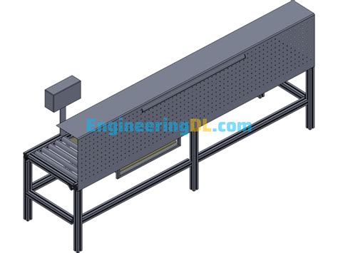 Design Model Of Roller Conveyor With Weighing System 3D Exported ...