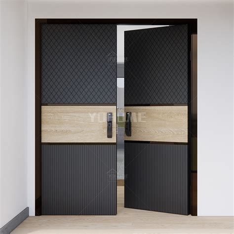 China Top Manufacturer Custom Steel Entry Double Door Modern House Main