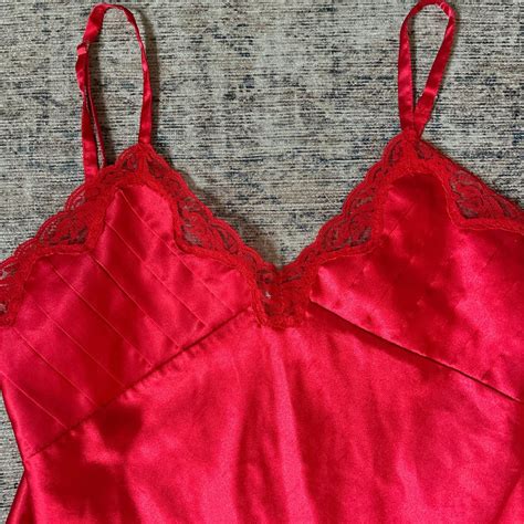 Gorgeous Y K S Vintage Red Lingerie Nightie With Depop