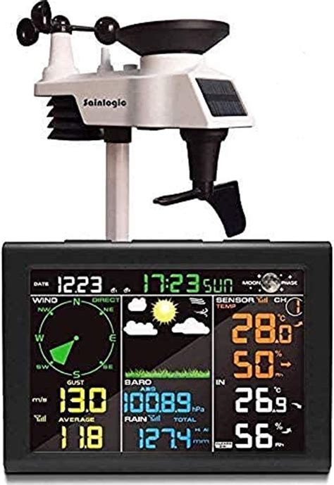 Wetterstation Funk Mit Au Ensensor Farbdisplay Wettervorhersage