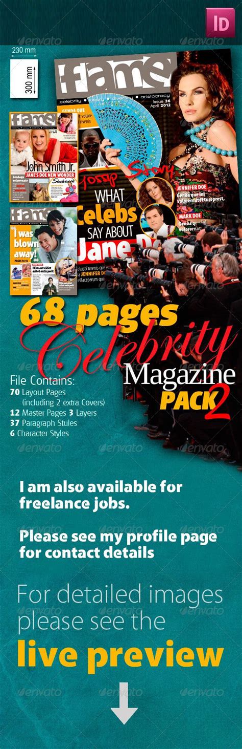 68 Pages Celebrity Magazine Pack 2 | Celebrity magazines, Celebrities, Magazine