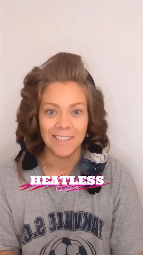 Heatless Curls Video In 2022 Heatless Curls Thick Hair Styles Curls