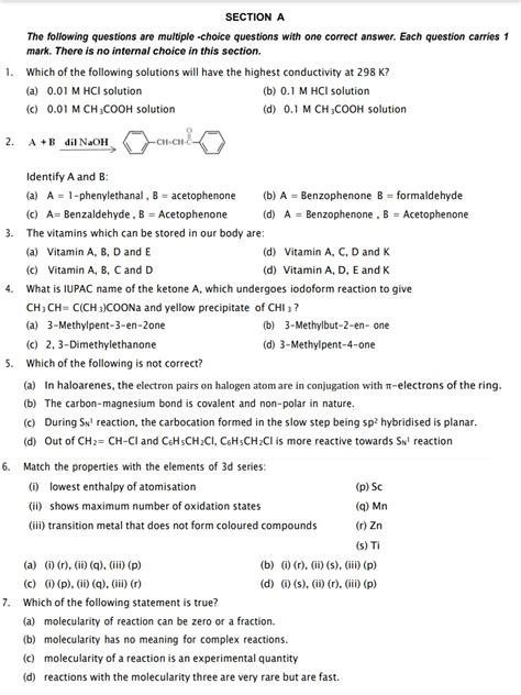 Download Cbse Class 12 Sample Paper 2023 24 Chemistry Cbse Exam