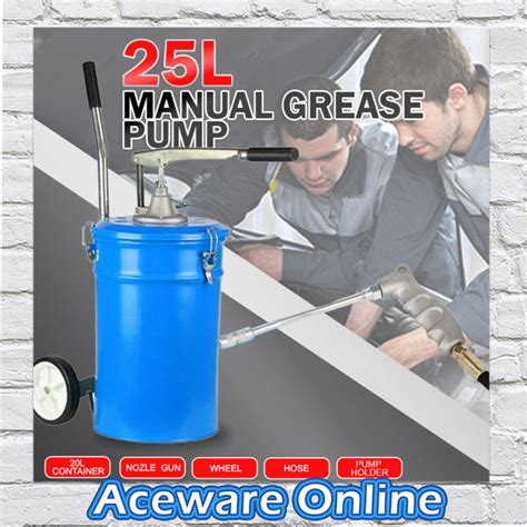 25l Manual Grease Pump Hand Operated Grease Pump Pam Gris 油脂泵 Lazada