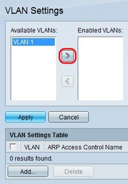 Address Resolution Protocol Arp Inspection Vlan Settings