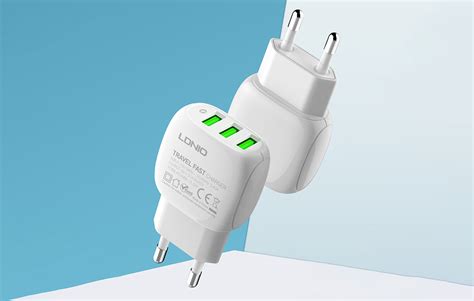 LDNIO A3315 Wall Charger 3xUSB USB C Cable