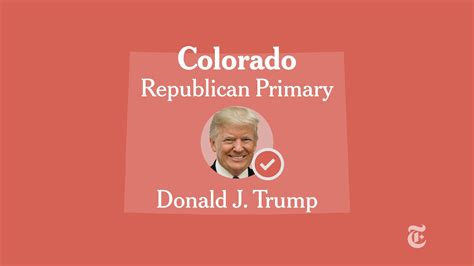 Colorado Republican Presidential Primary Election Results 2024 The