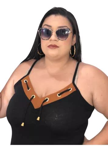 Blusinha De Alcinha Plus Size Feminina Parcelamento Sem Juros