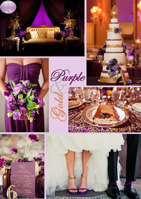 Purple And Gold Wedding Wedding Cake Purple Gold Purple Wedding Centerpieces Wedding Colors