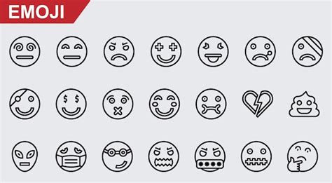 Emoji Icons Outline Images Free Download On Freepik