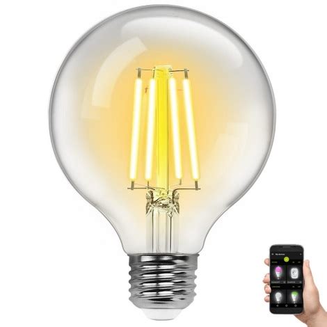 Led Dimmable Bulb Filament G E W V K Wi Fi Aigostar