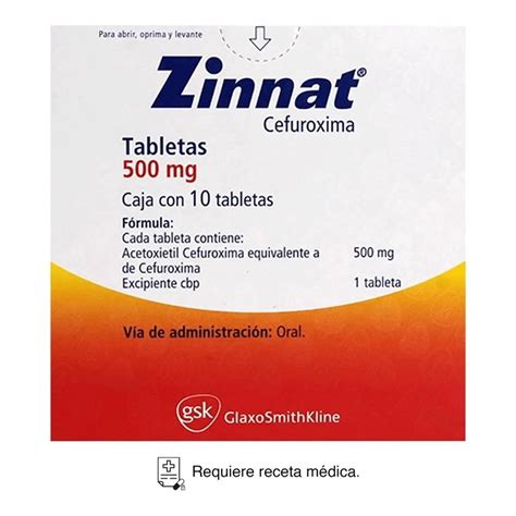 Zinnat Cefuroxima 500 Mg 10 Tabletas Walmart