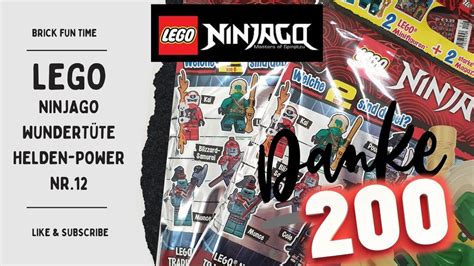 Danke an 200 Abonnenten 2x LEGO Ninjago Wundertüte Helden Power Nr