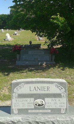 Ivy Alma Whitefield Lanier M Morial Find A Grave