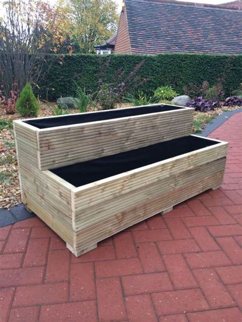 9 Tier Garden Planter | Wooden Garden Planters | Wooden garden planters, Outdoor planters ...