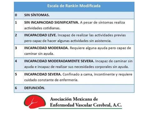 Escala De Rankin Modificada Las Tareas Tareas Enfermeria Images And