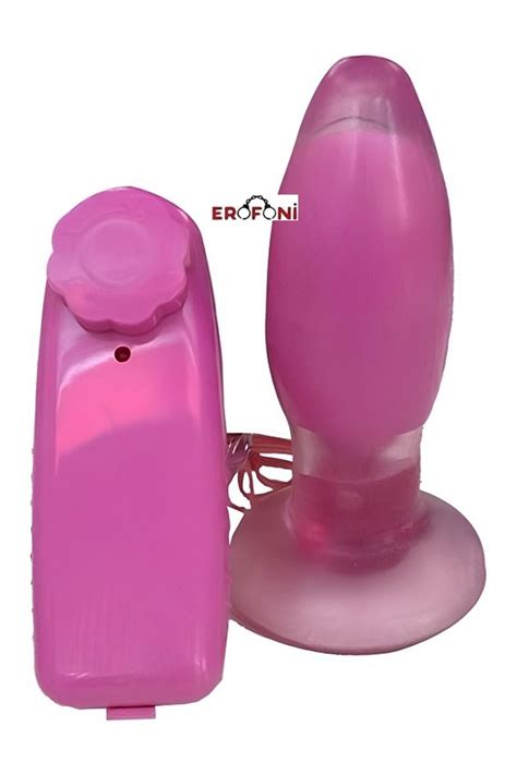 Erofoni Titreşimli Vantuzlu Erofoni Cm Realistik Pink Anal Gevşetici Alıştırıcı Genişletici