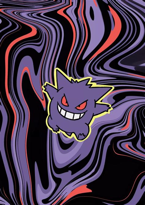 Gengar Wallpaper Explore more Biped, Bipedal Pokémon, Dark purple, Gengar, Pointed Ears ...