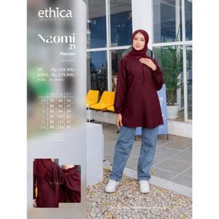 Jual Ethica Tunic Naomi 21 Atasan Muslim Wanita Shopee Indonesia