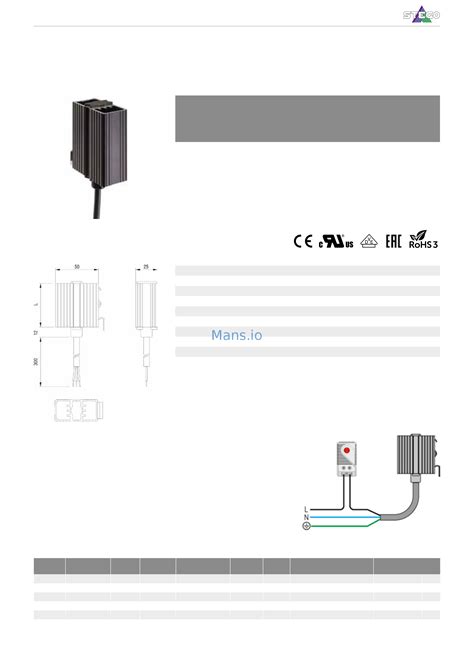 Stego HGK 047 04700 9 00 AC DC 120 230 V 10 W Datasheet Online