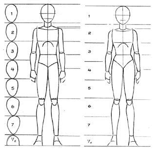 Imagem relacionada Desenho humano Proporções humanas Técnicas de