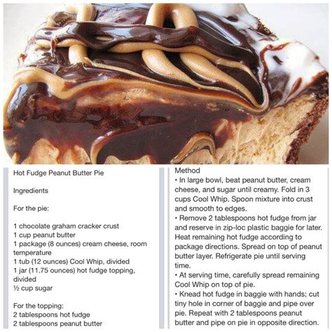 Hot Fudge Peanut Butter Pie Recipe