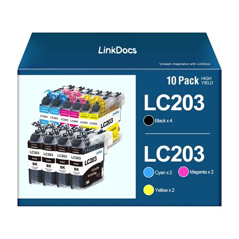 LinkDocs High Yield Ink Replacements Printer Cartridge for Brother ...