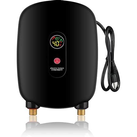 Krisy Hot Water Heater 110V 3000W Mini Electric Tankless Instant Hot Water Heater Bathroom