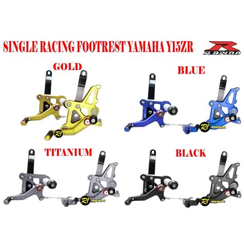 SINGLE RACING FOOTREST YAMAHA Y15ZR LC150 SINGLE FOOTREST RAPIDO