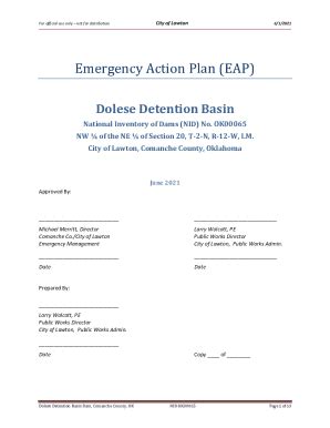 Fillable Online Emergency Action Plan Eap Lawtonok Gov Fax Email