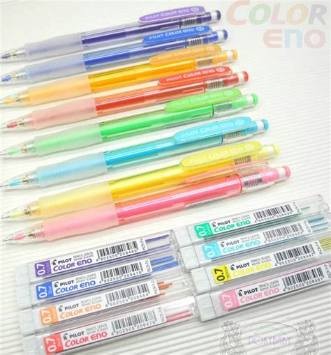 Pilot Color Eno 0 7mm Automatic Mechanical Pencil 8 Color Set Plus 8