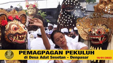 Pemagpagan Pekuluh Mendak Bhatara Tirta Saking Sakenan Desa Adat