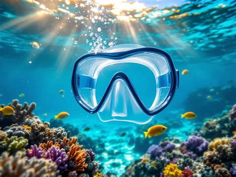 prepare  mask  reef snorkeling