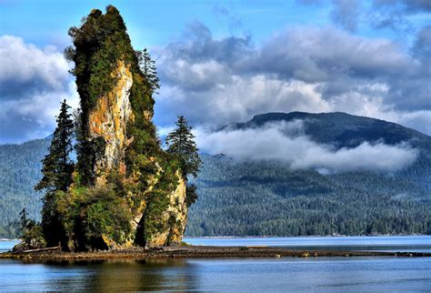 New Eddystone Rock near Ketchikan, Alaska - Encircle Photos