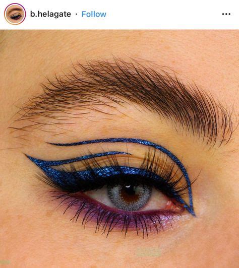 Blue Graphic Liner With Images Aesthetic Makeup Skin Makeup Makeup