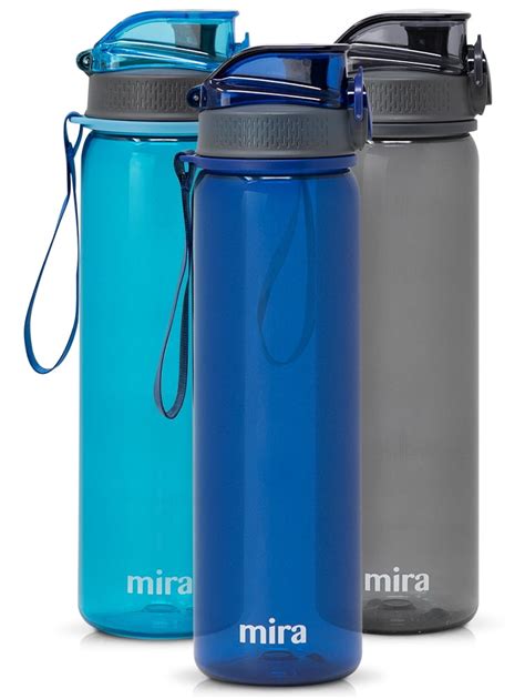 Mira Reusable Tritan Water Bottle Bpa Free Plastic Sports Water