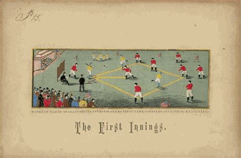 Baseball History: 19th Century Baseball: Image: Early Baseball Game