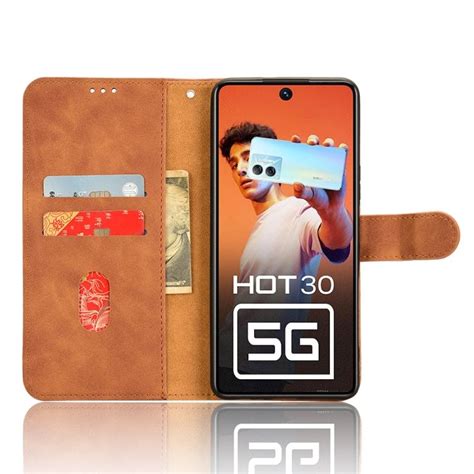 Peněženkové pouzdro Solid hnědé Infinix Hot G Levné Kryty