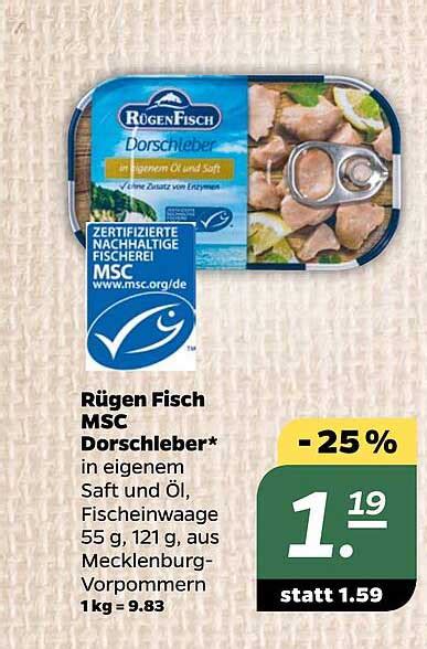 R Gen Fisch Msc Dorschleber Angebot Bei Netto Prospekte De