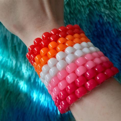 Lesbian Kandi Cuff Made With Elastic So It Ll Fit Depop