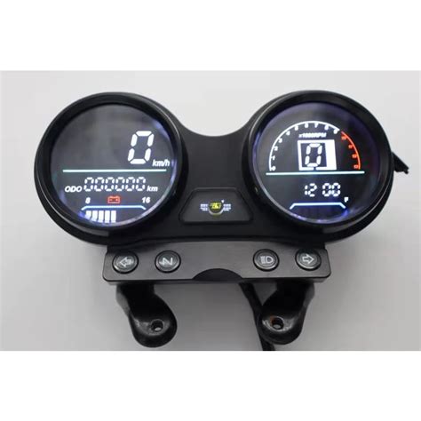 2023 motocicleta velocímetro odômetro ybr125 led digital rpm usb carga