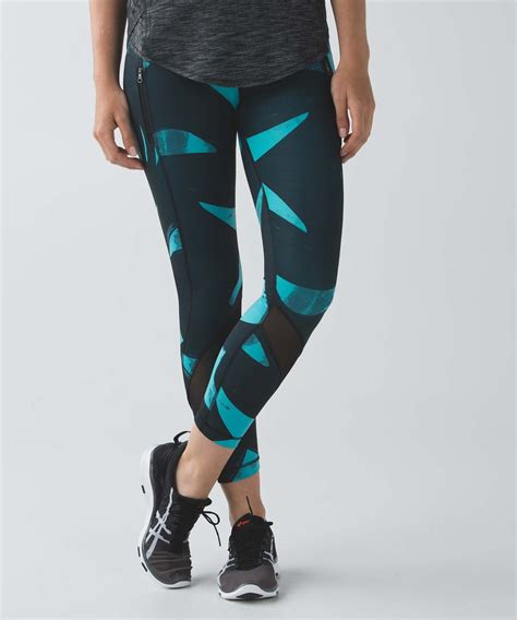 Lululemon Inspire Tight Ii Full On Luxtreme Mesh Back Spin Stroke