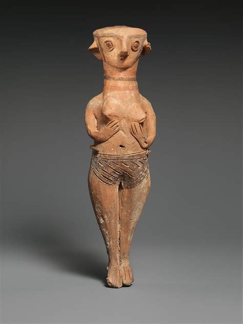 Terracotta Statuette Of A Nude Woman Cypriot Late Cypriot Ii The