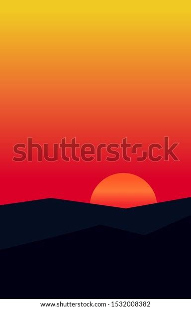 Mountain Top Scenery Wallpaper Vector Design Stock Vector (Royalty Free ...